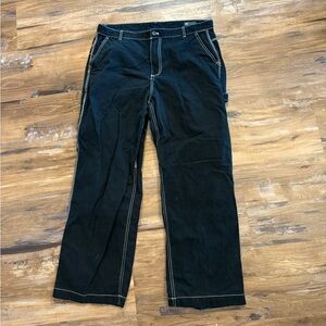 GAP Black and white carpenter pants